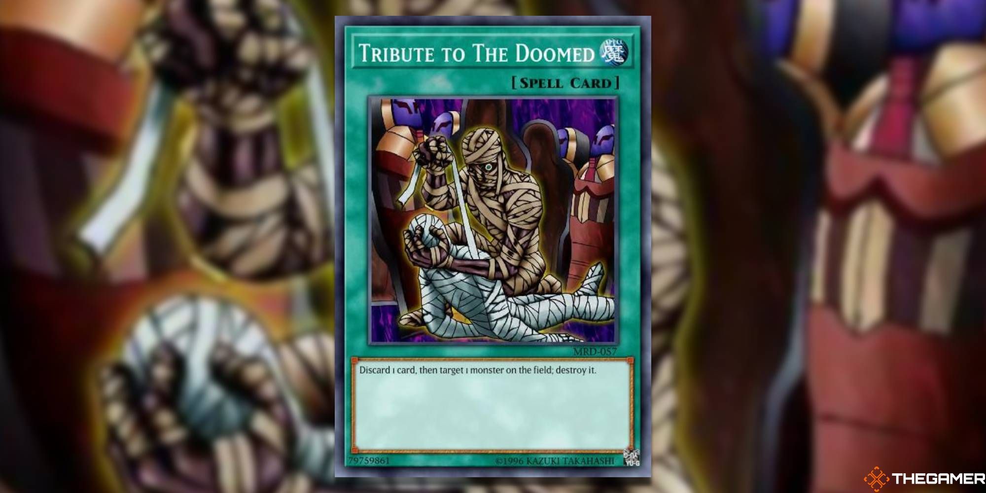 Yugioh Tribute To The Doomed card and art background