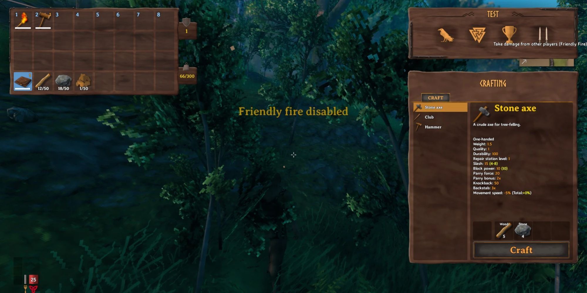 Valheim inventory interface