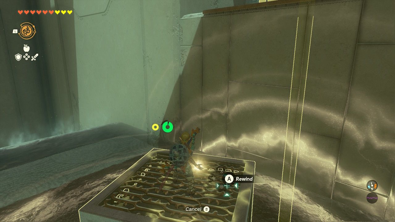 Link Uses Recall To Ride Box Up A Waterfall In The Legend of Zelda Tears of the Kingdom