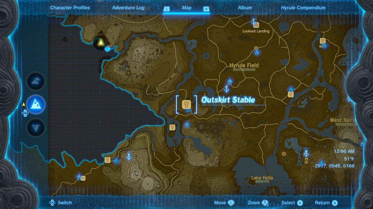 Outskirt Stable Map Location