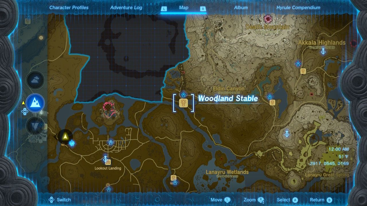 Woodland Stable Map Location