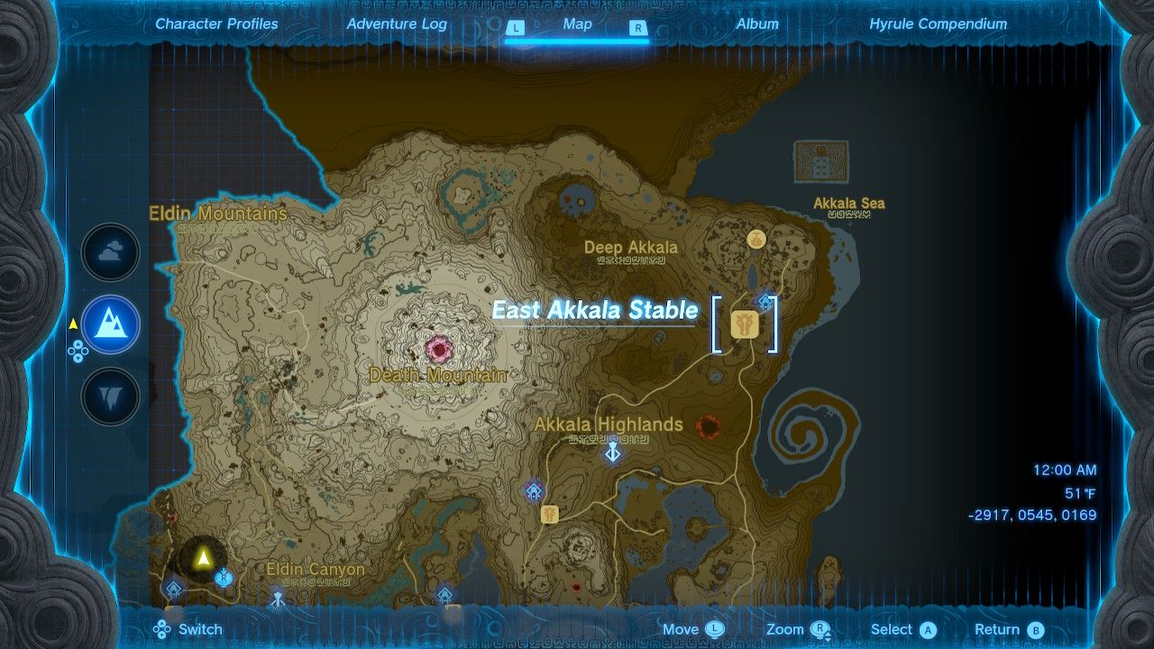East Akkala Stable Map Location