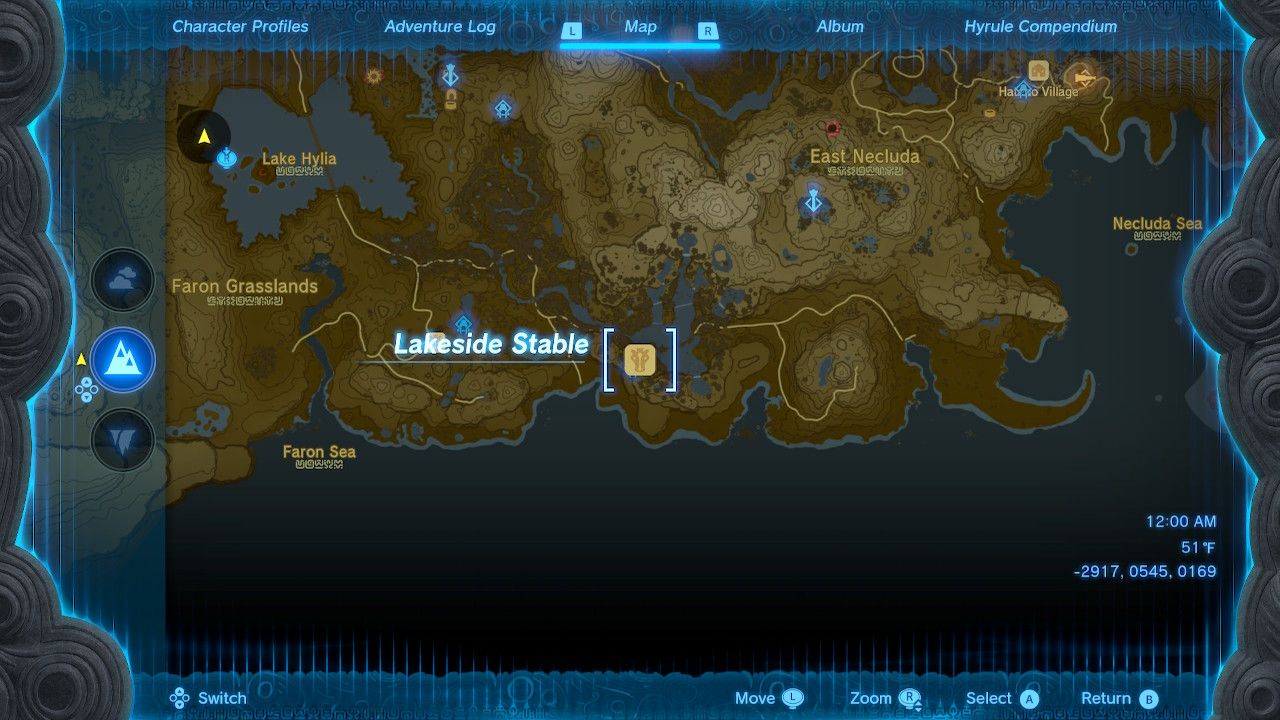 Lakeside Stable Map Location