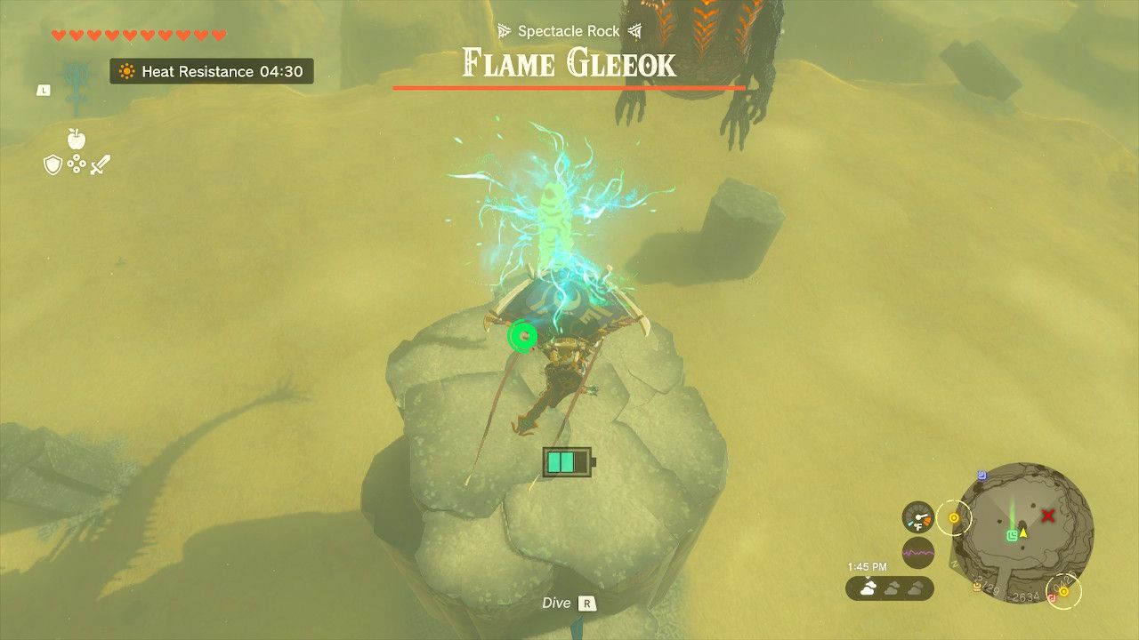 Link Uses A Rocket To Sail To Flame Gleeok's Level