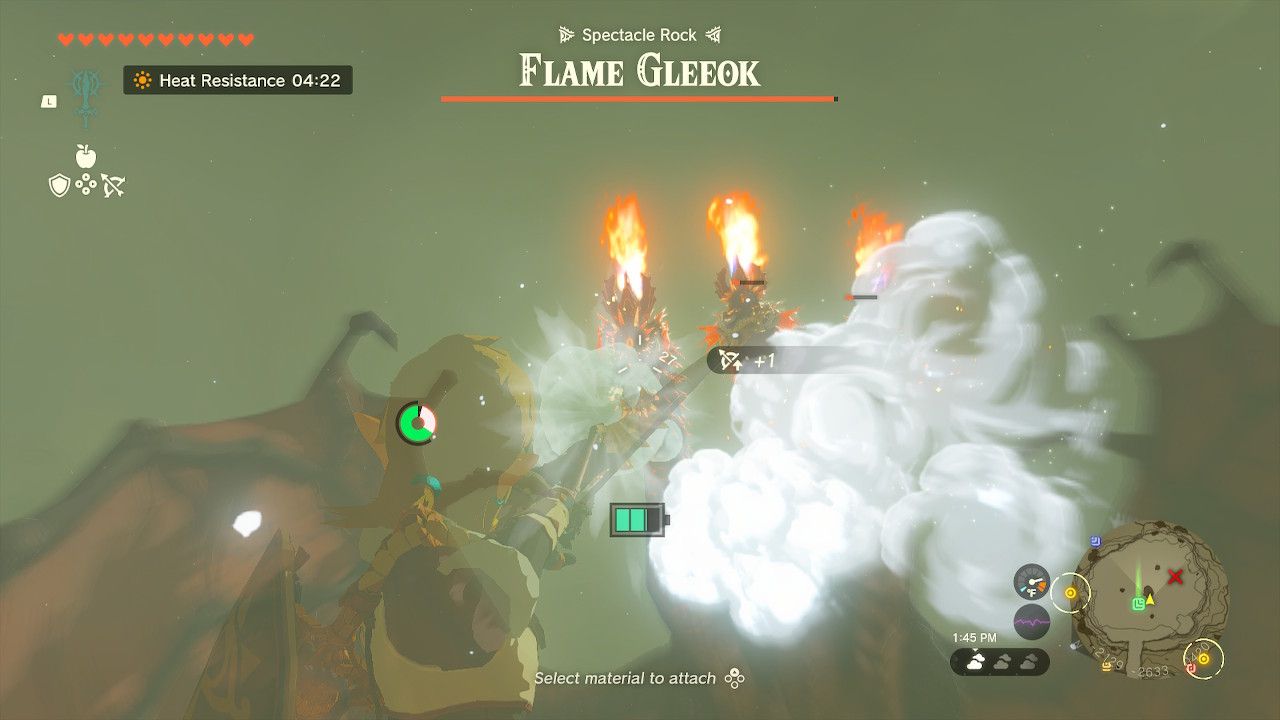 Link Fires White Chu Chu Jelly At Flame Gleeok Heads