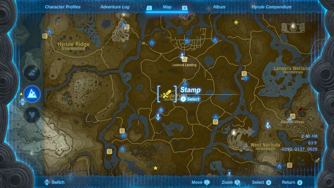 Bring Peace Hyrule Field Hoz First Location On Map