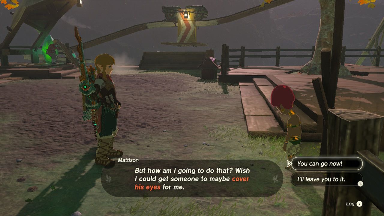 Mattison Gives Hint To Link About Covering Mine Cart Man Eyes