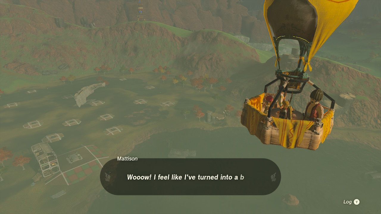 Link Joins Mattison Rhondson And Hudson On Balloon Ride In The Legend of Zelda Tears of the Kingdom