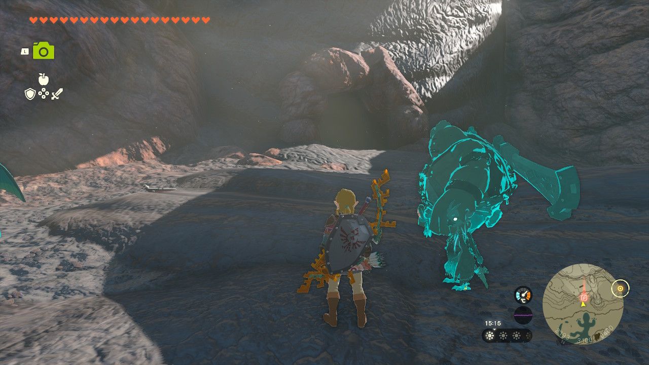 The Legend Of Zelda: Tears Of The Kingdom Link Faces Lizard Den Entrance After Opening With Yunobo