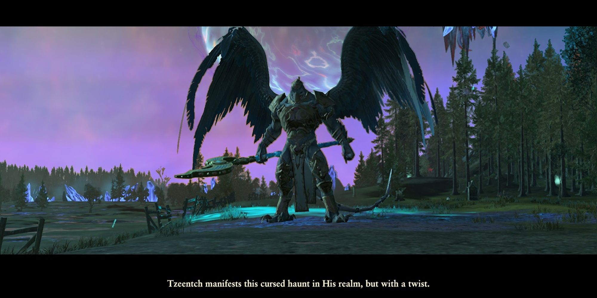 Total War: Warhammer 3 - The Demon Prince Appearing In Hel Fenn
