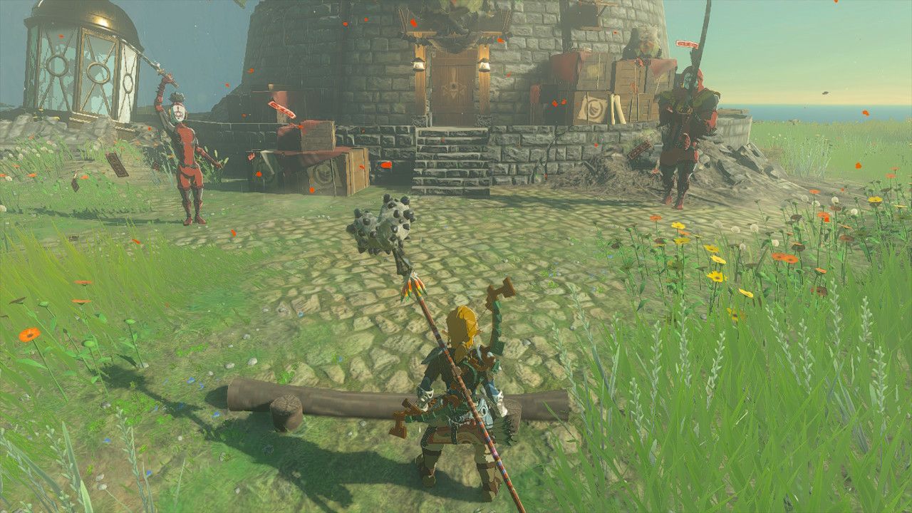 The Legend Of Zelda: Tears Of The Kingdom Link Faces Footsoldier And Blademaster Yiga At Akkala Ancient Tech Lab