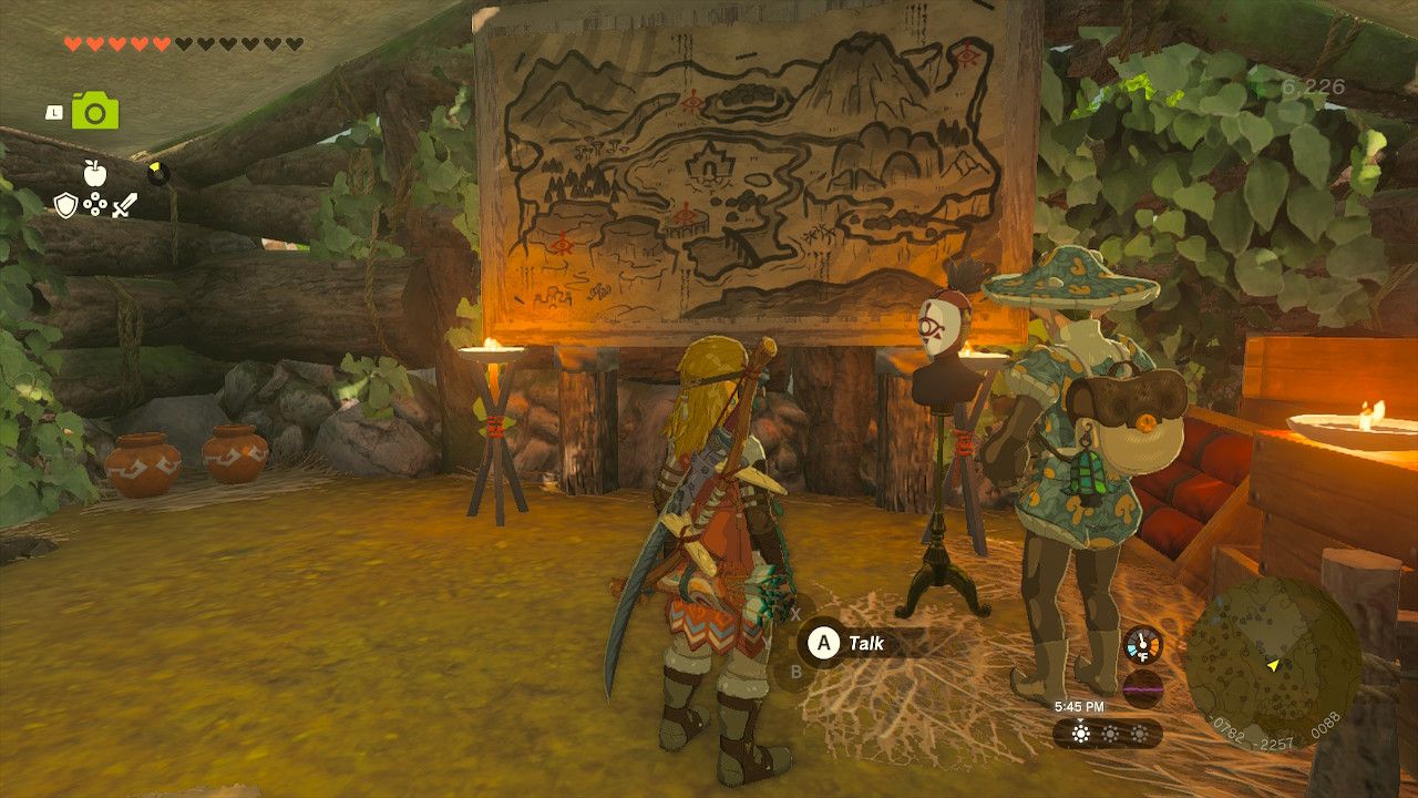 The Legend Of Zelda: Tears Of The Kingdom Link Walks Into Hut To Get Yiga Mask 