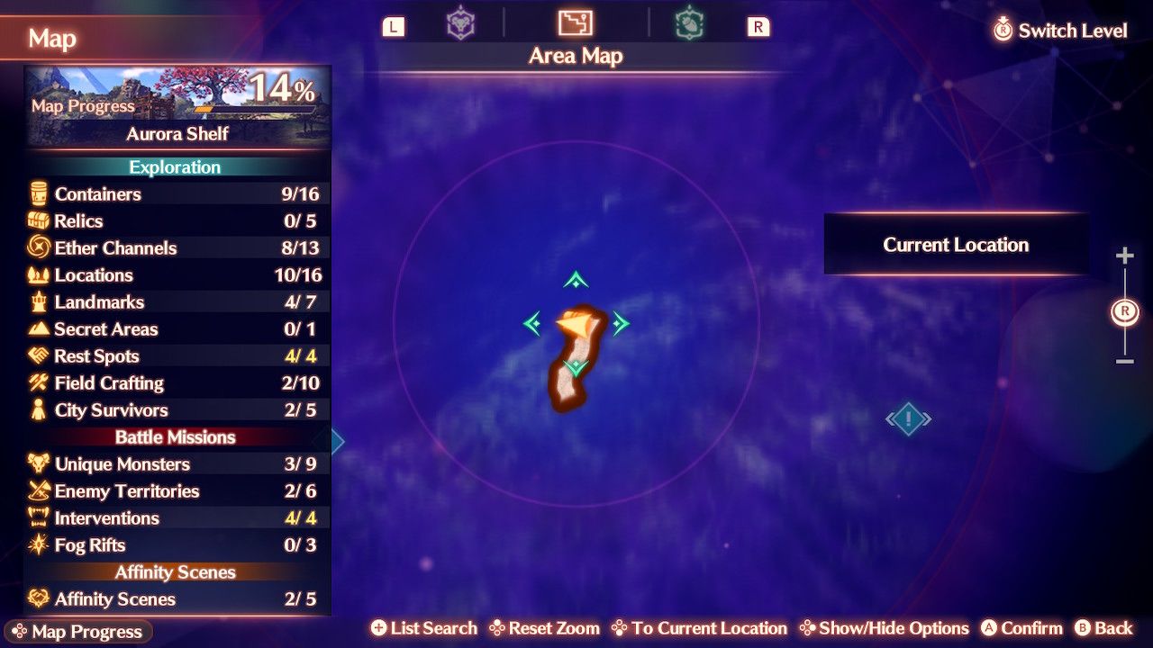 The map location for the 3rd Art Unlock Kit in Xenoblade Chronicles 3: Future Redeemed.