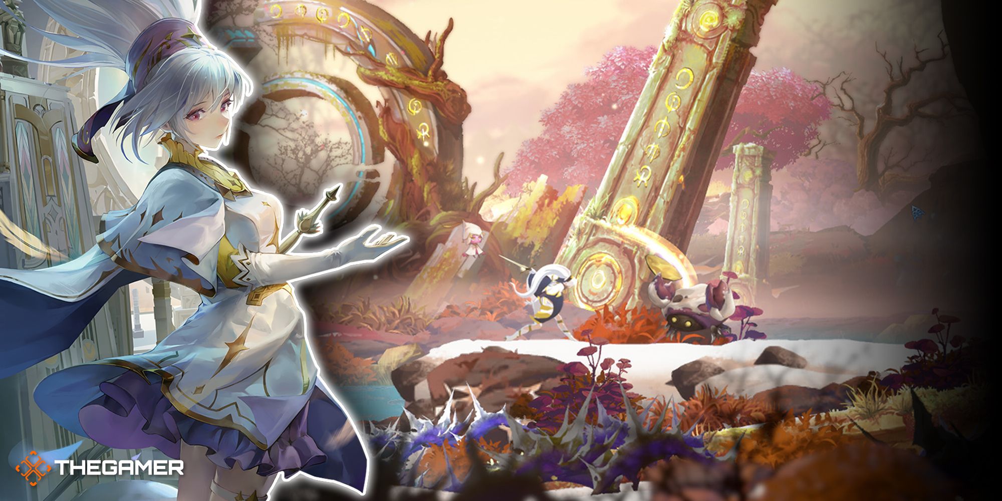 Game art and screen from Afterimage.