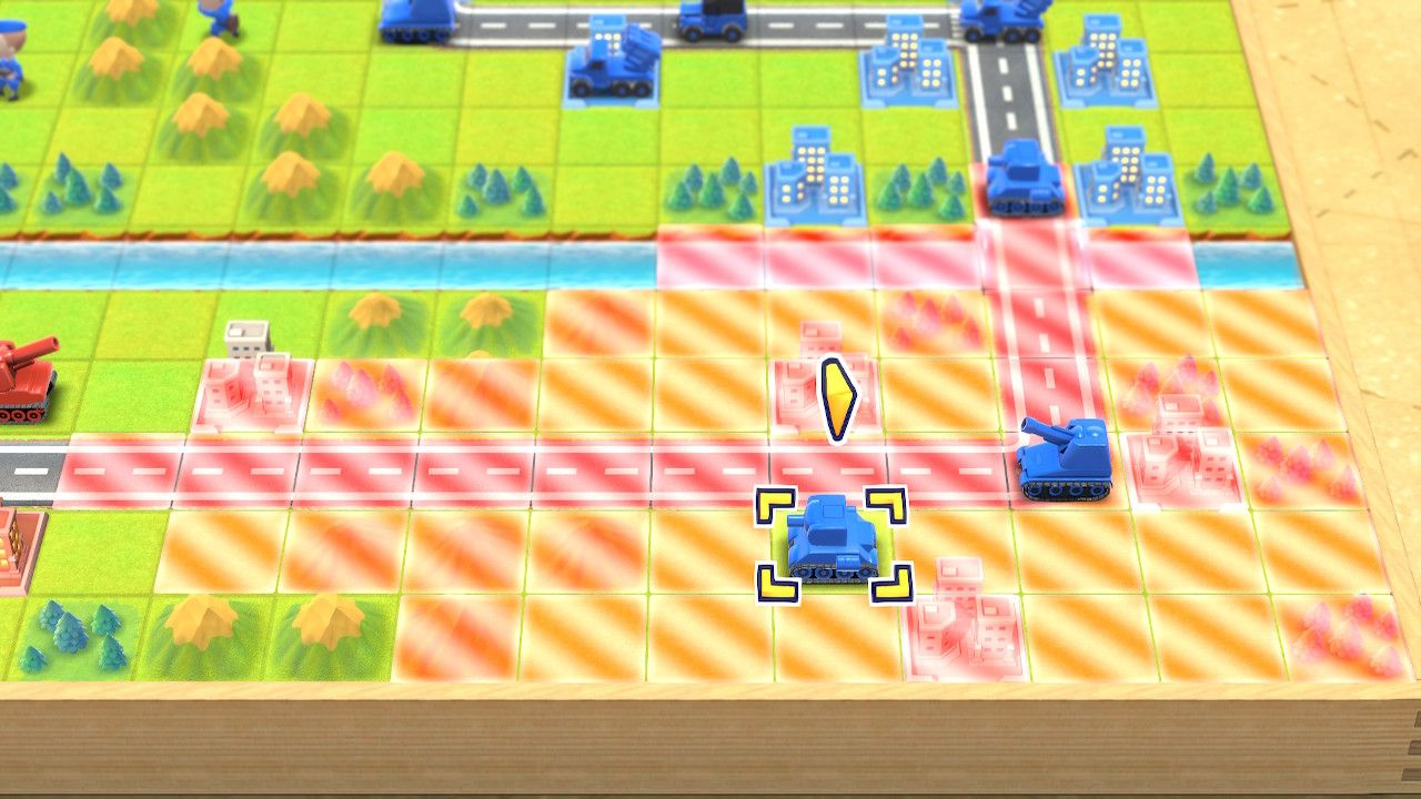 The range of attack on an enemy unit
