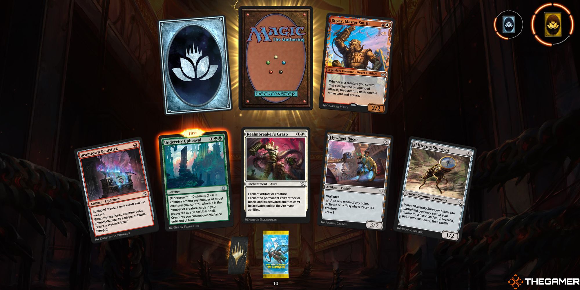Opening an MoM Aftermath pack on MTG Arena and only pulling one card from the set.