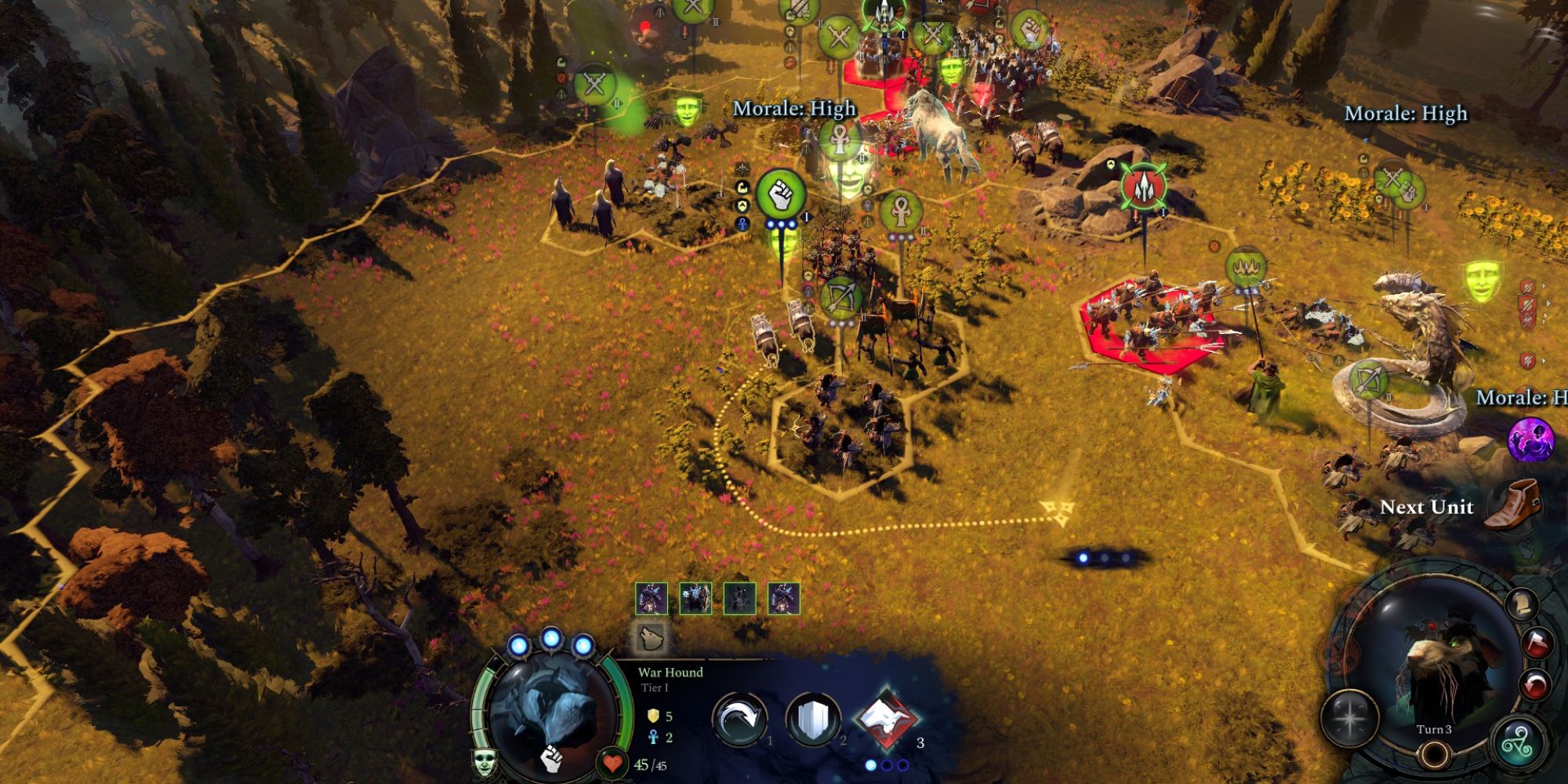 units receive a morale bonus in age of wonders 4