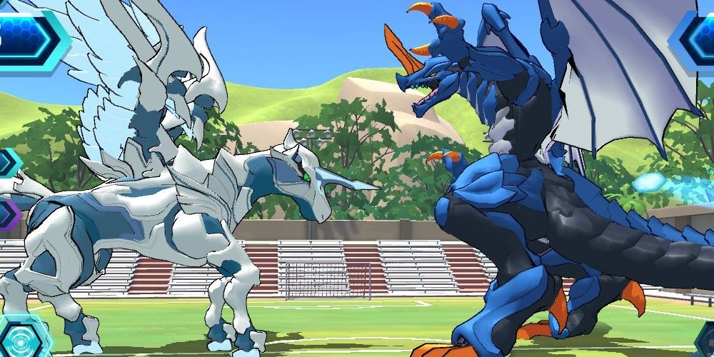 Two Bakugan battle