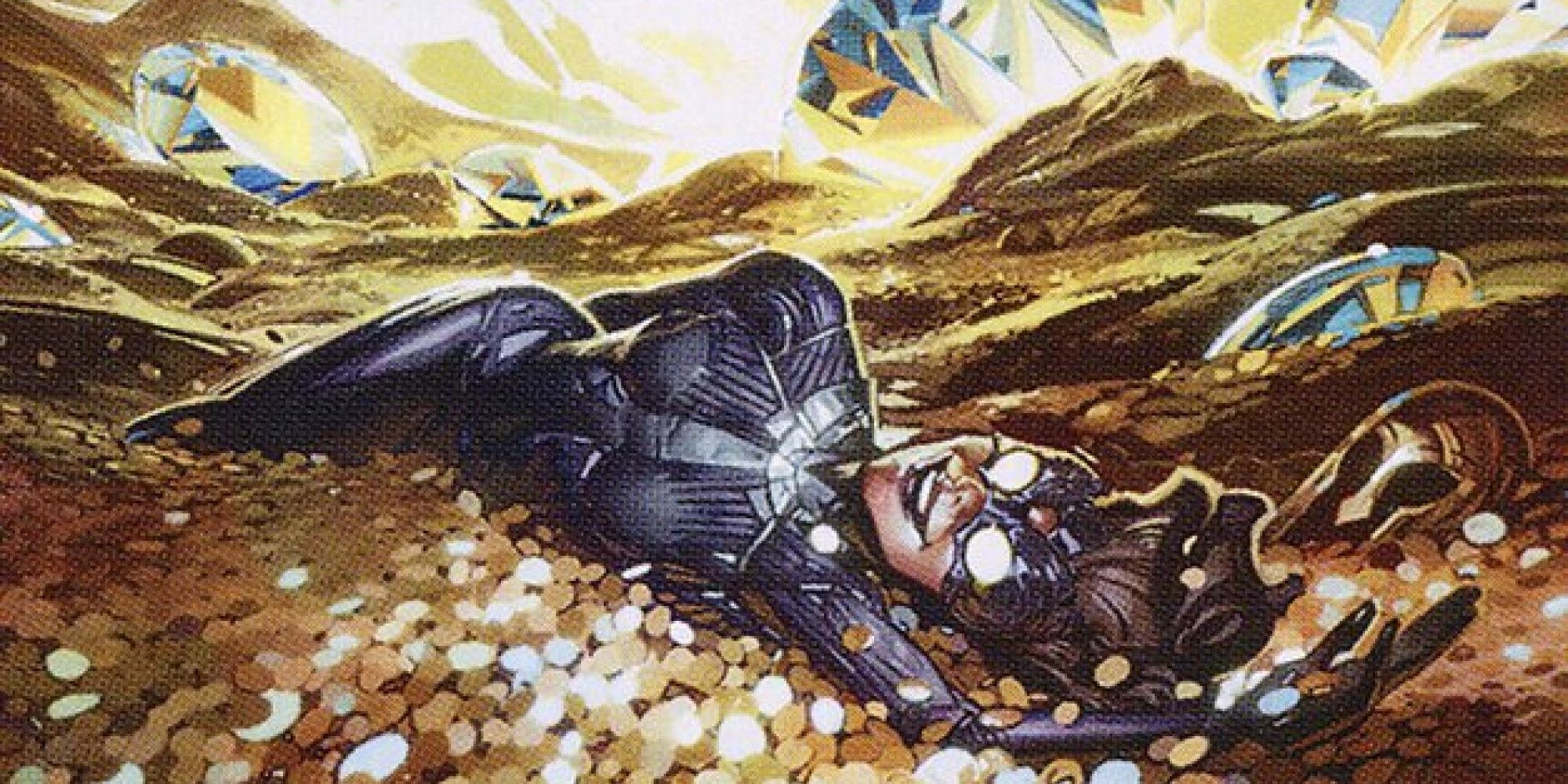 MTG A thief lying on a huge pile of gold and jewels
