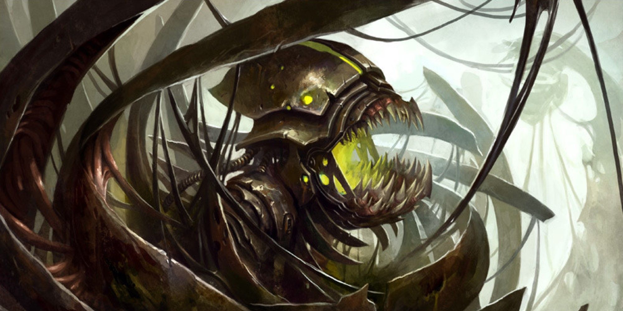 MTG a machine made of twisted steel, with sharp teeth