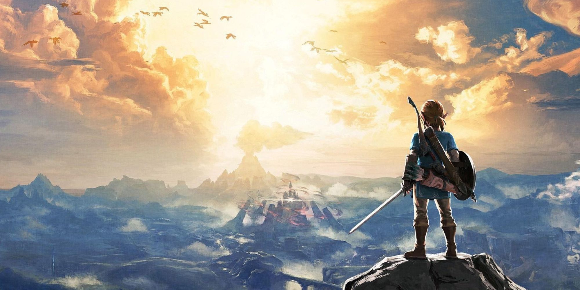Link from Breath of the Wild looking into the distance