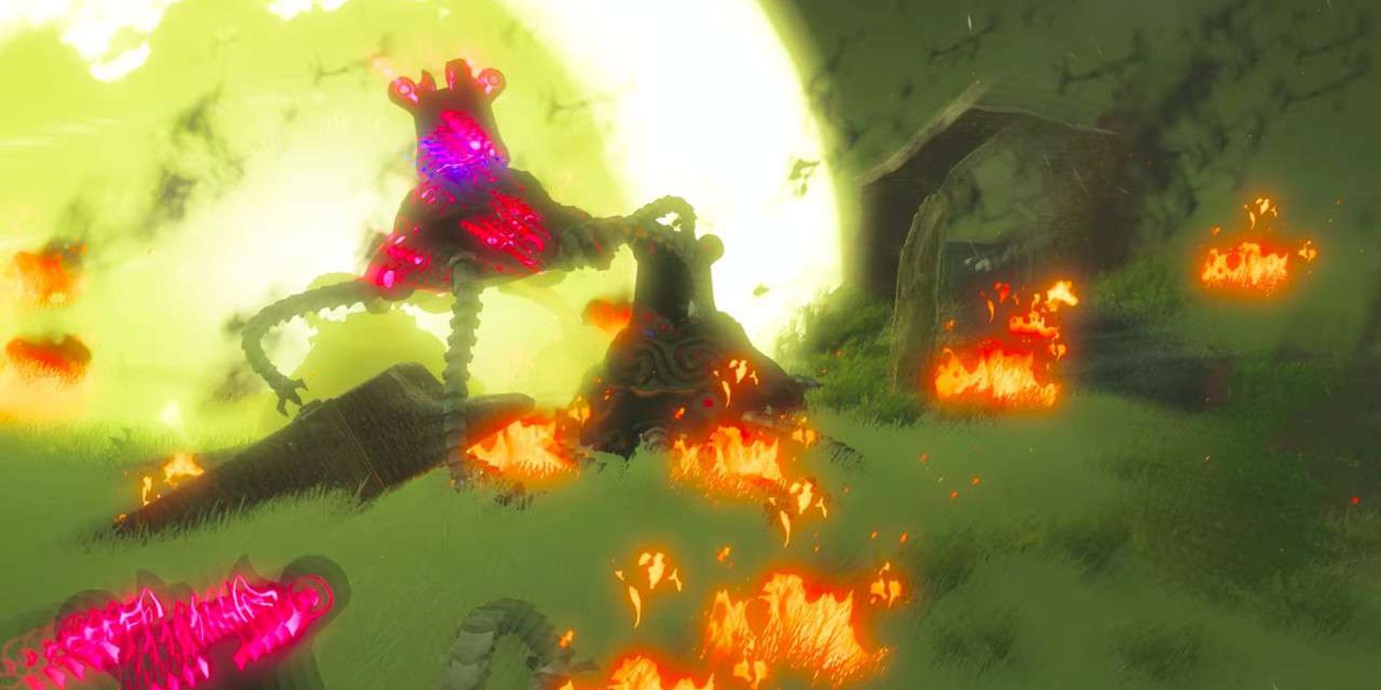 Guardians go on a rampage in Breath of the Wild.