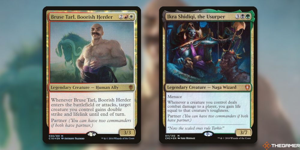 Bruse Tarl, Boorish Herder and Ikra Shidiqi, the Usurper from MTG