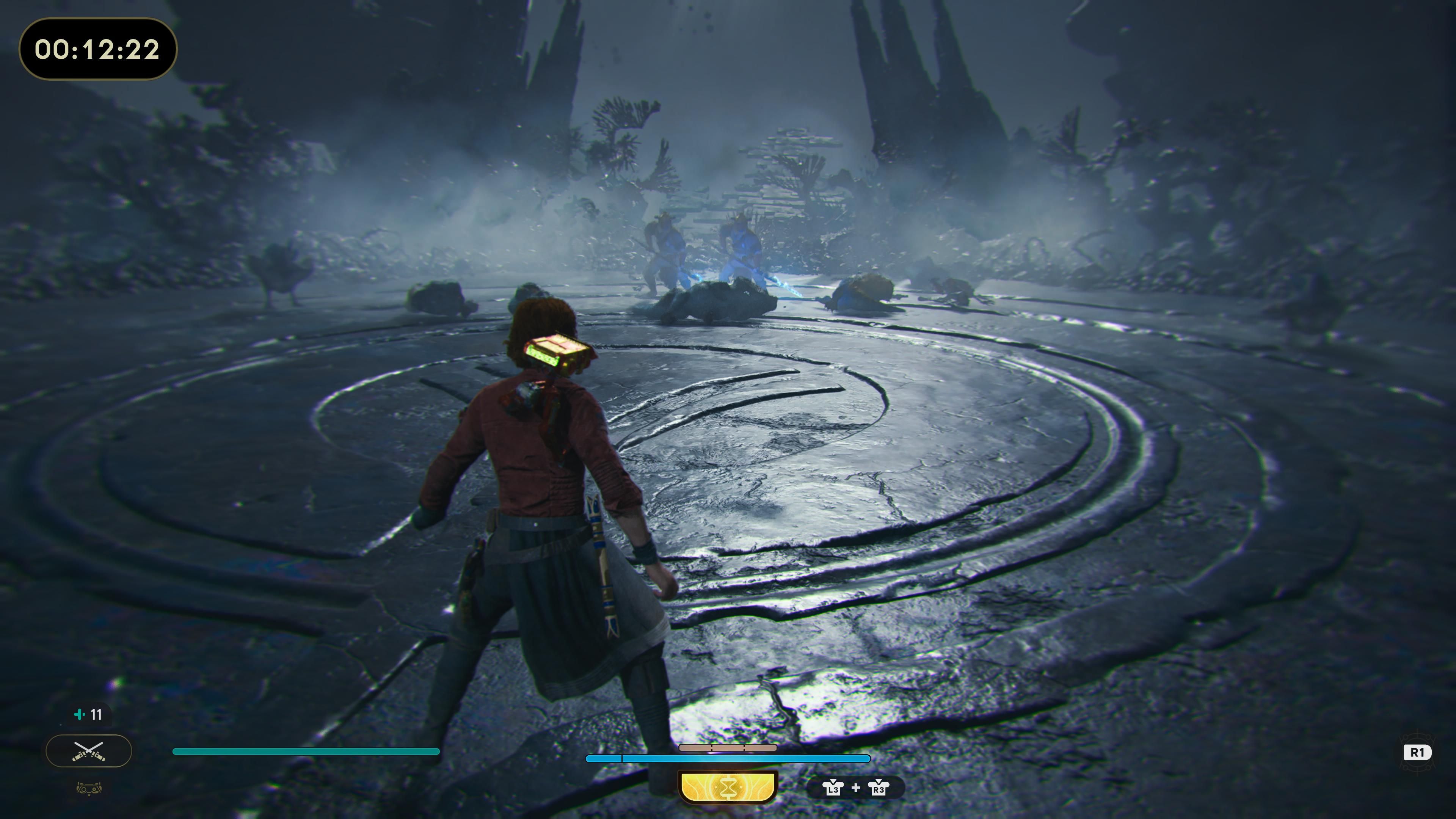 Cal fighting Rawka and Bedlam Raiders in Jedi Survivor-1