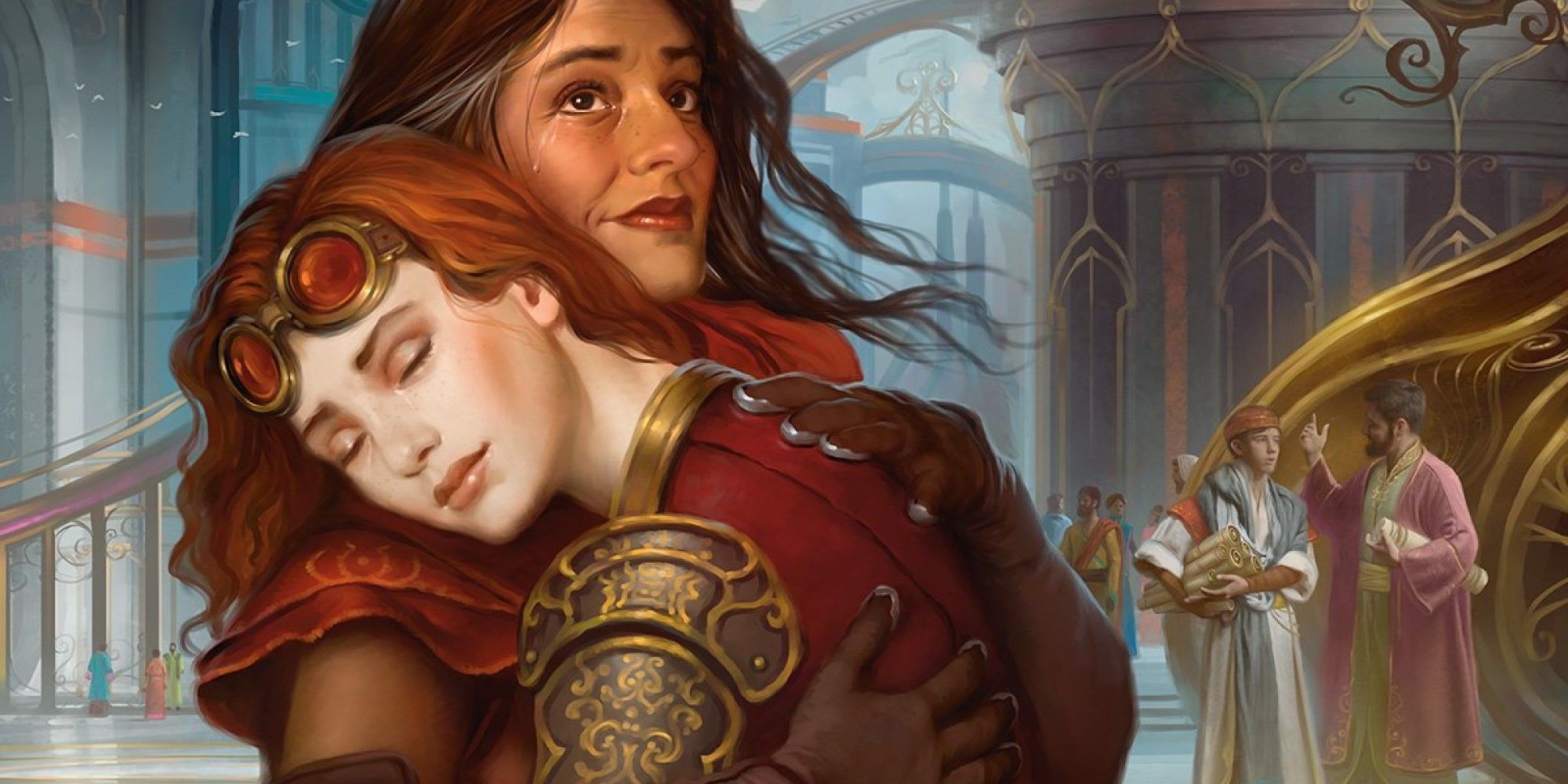 MTG Chandra embracing her mother Pia.