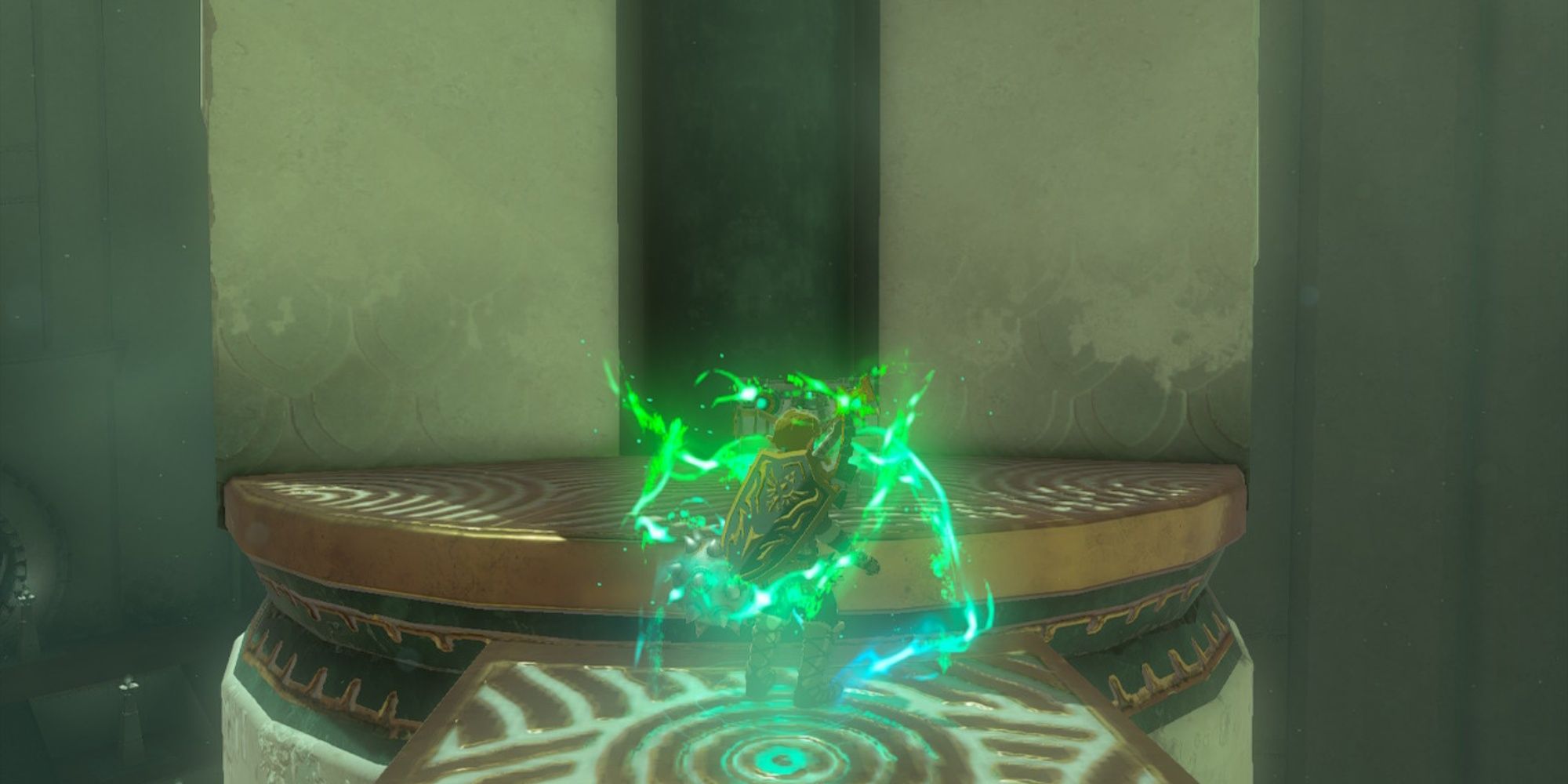 Link Uses Ascend To Reach Chest Inside Sibajitak Pillar In The Legend of Zelda Tears of the Kingdom