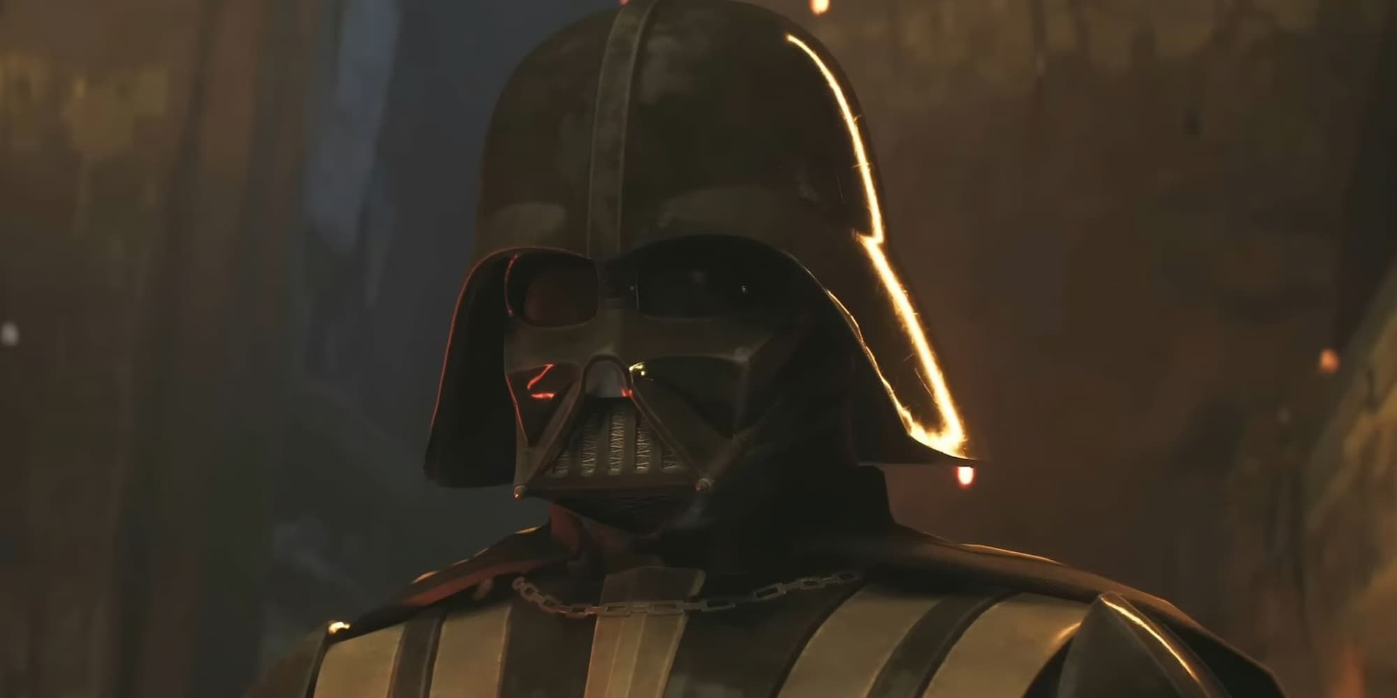 Darth Vader enters the Archives on Jedha in Star Wars Jedi: Survivor.