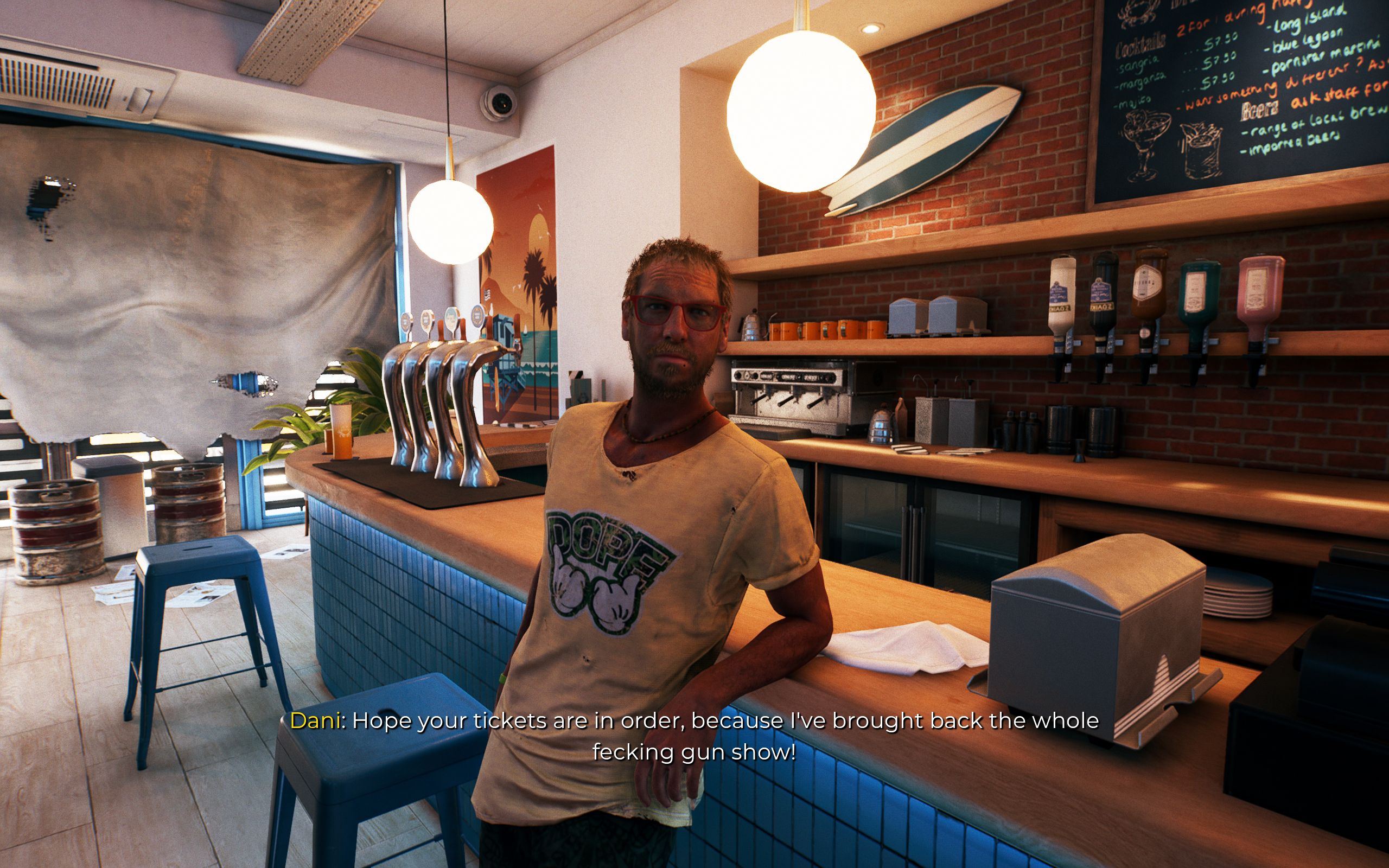 Dead Island 2: Giving Trent The Police Department Guns