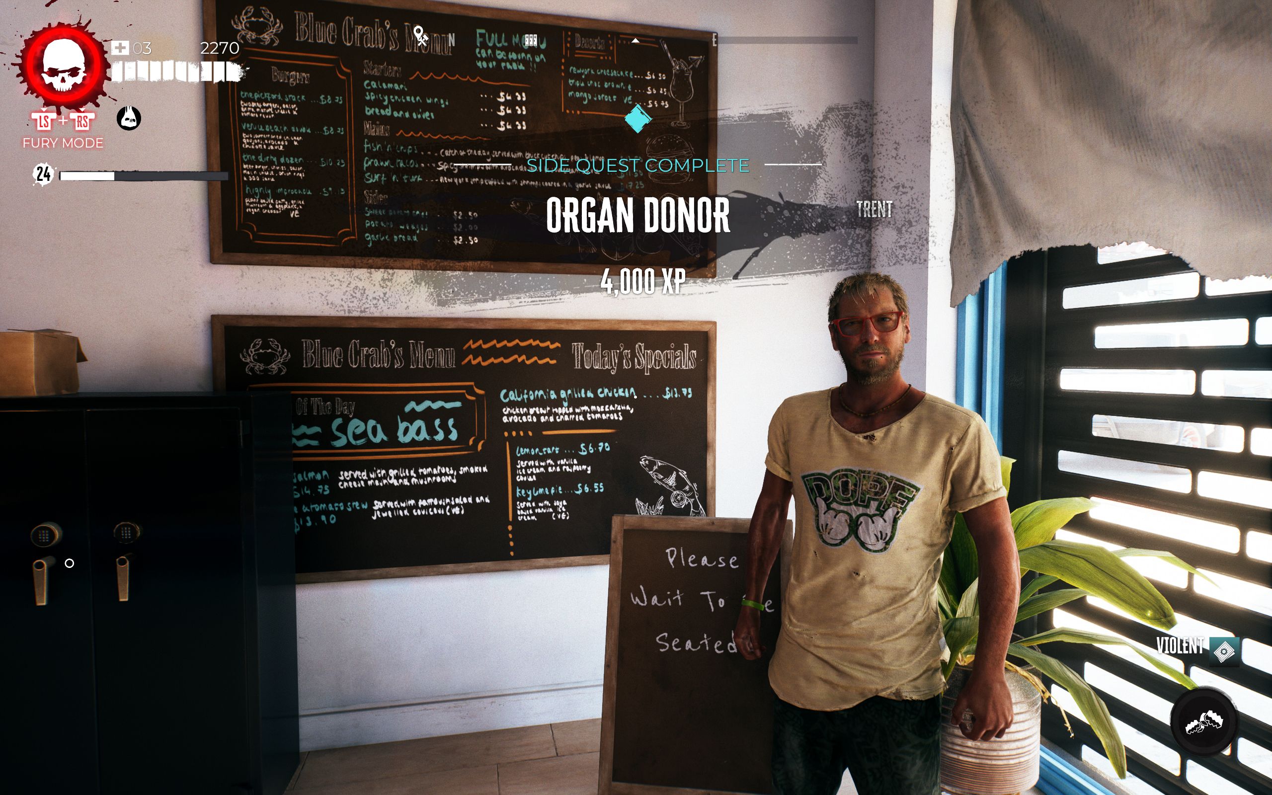 Dead Island 2 Returning To Trent Organ Donar