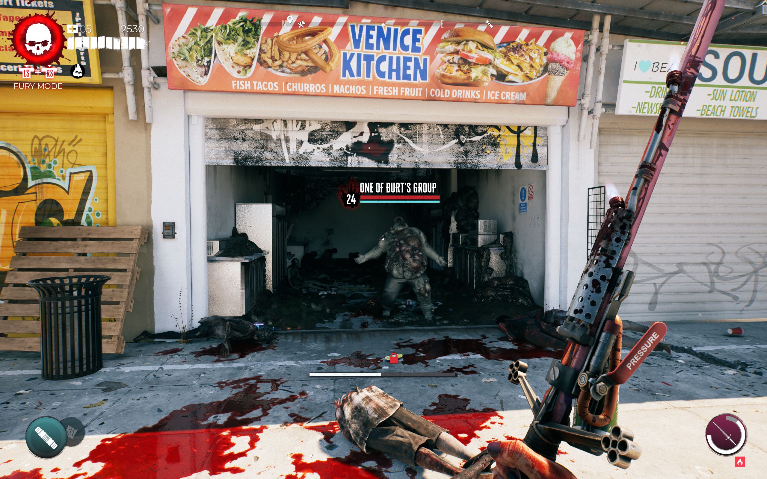 Dead Island 2 Venice Kitchen Slobber zombie