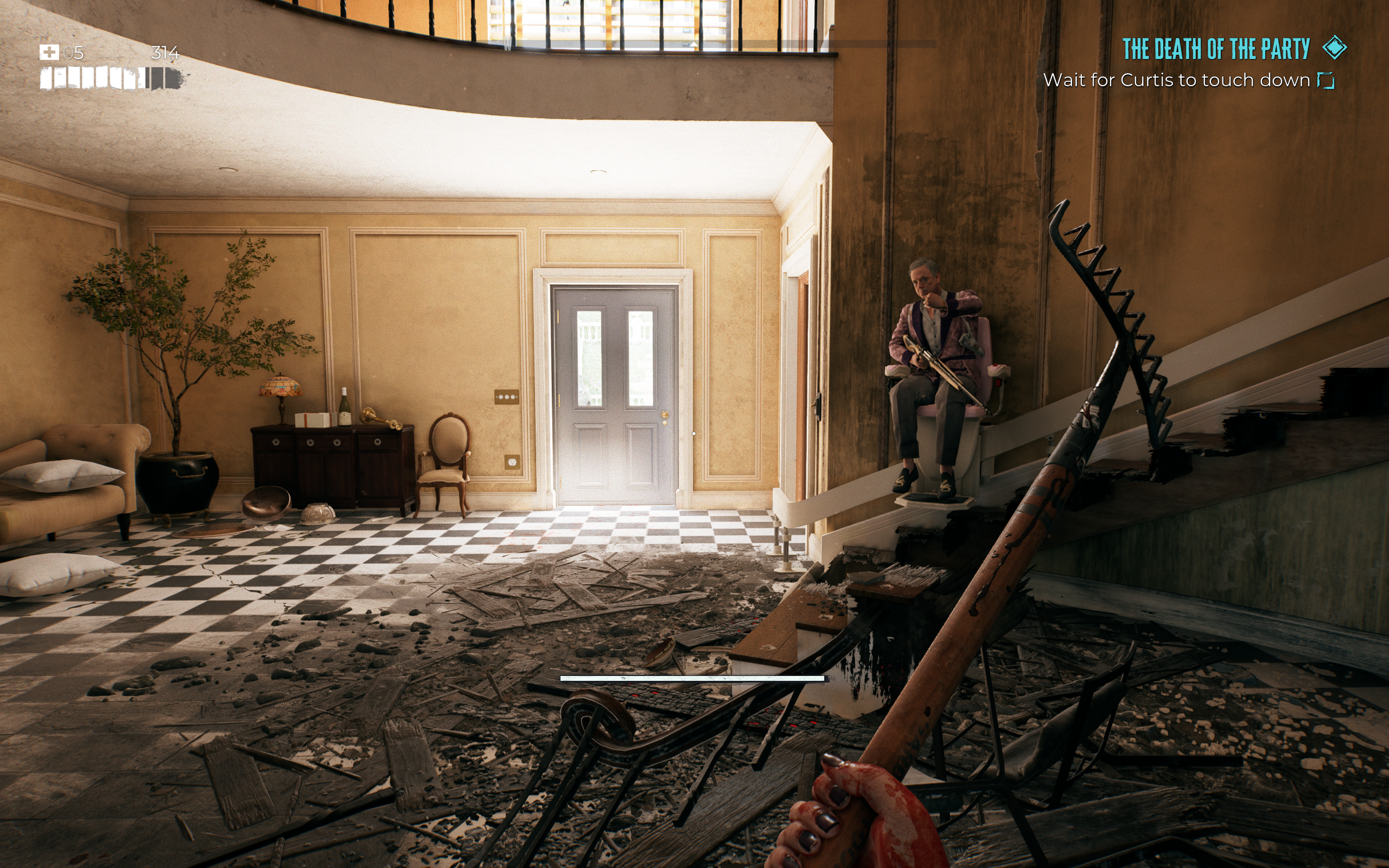 Dead Island 2  The Death of the Party curtis on the stair