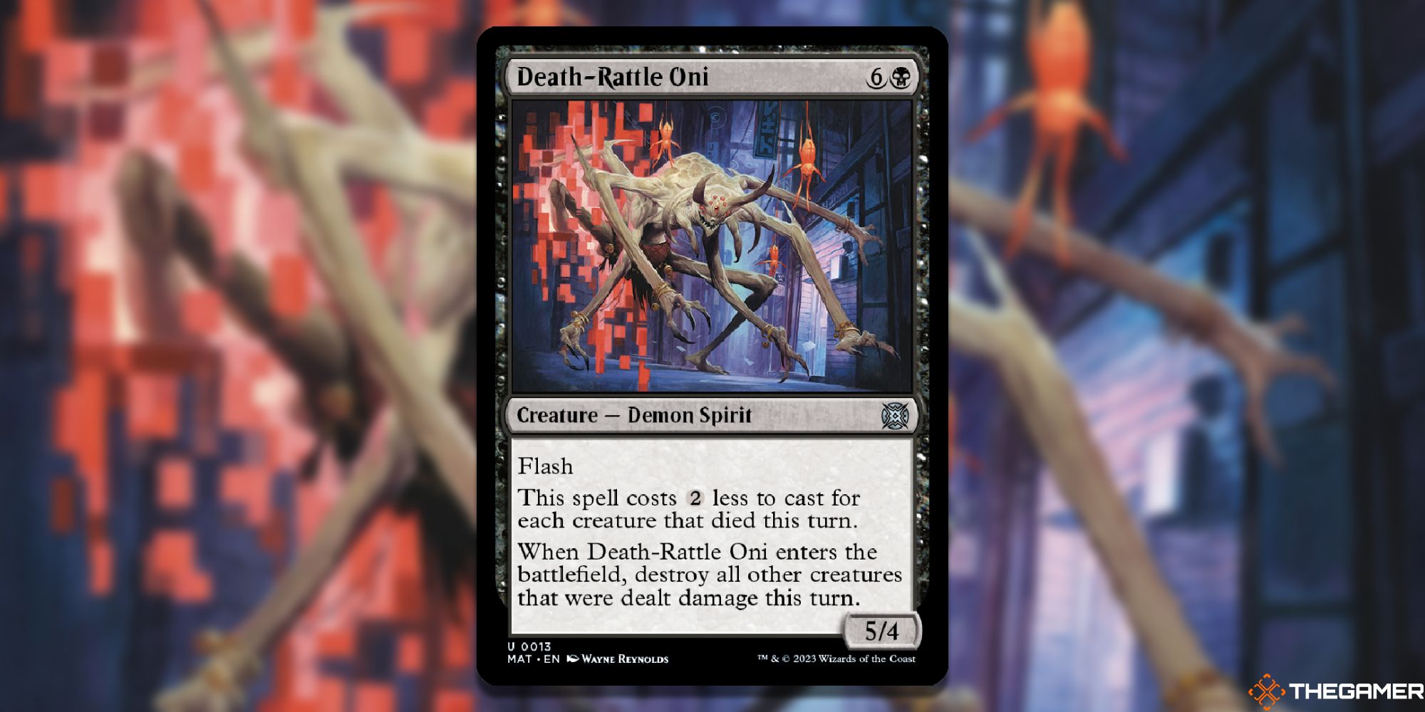 MTG: Death-Rattle Oni card