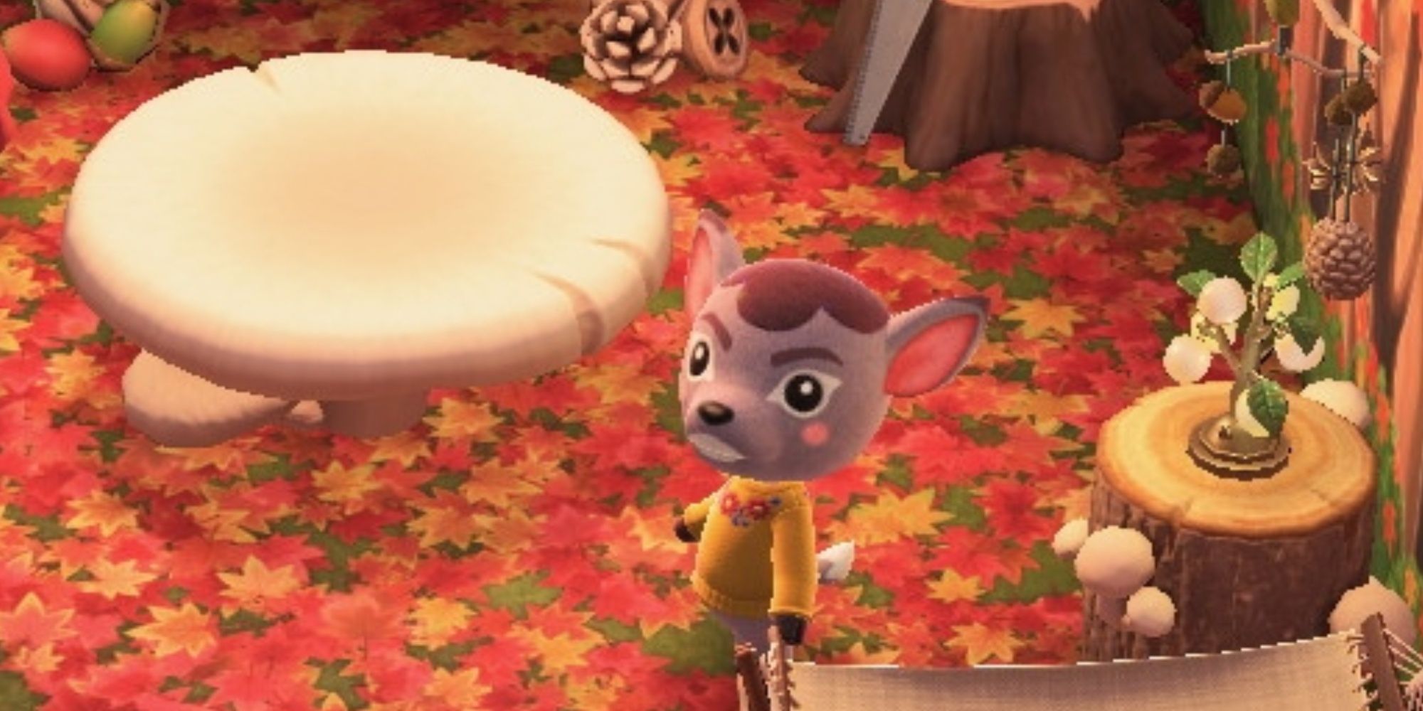 Deidre in her house in Animal Crossing New Horizons