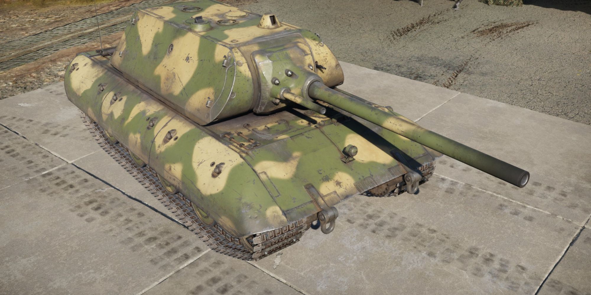 An in-game photo of a E-100 in War Thunder.