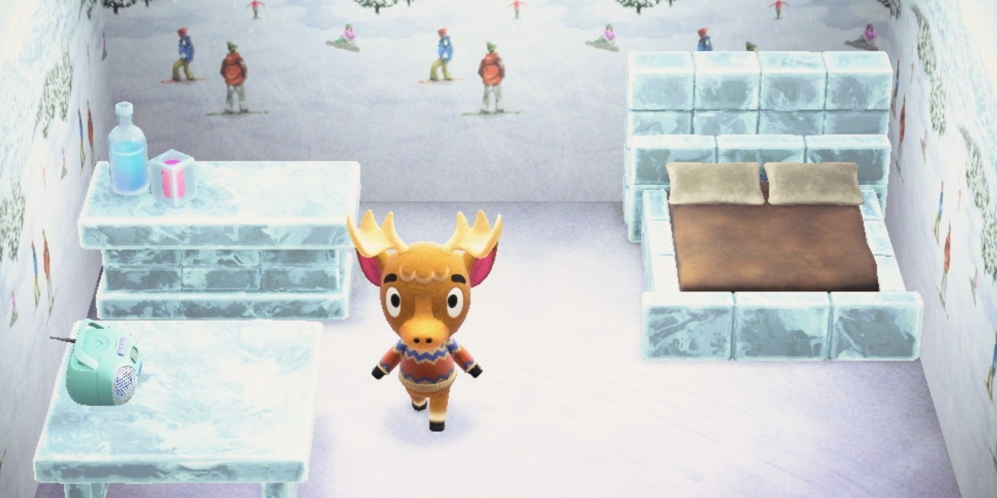 Erik in his house in Animal Crossing New Horizons