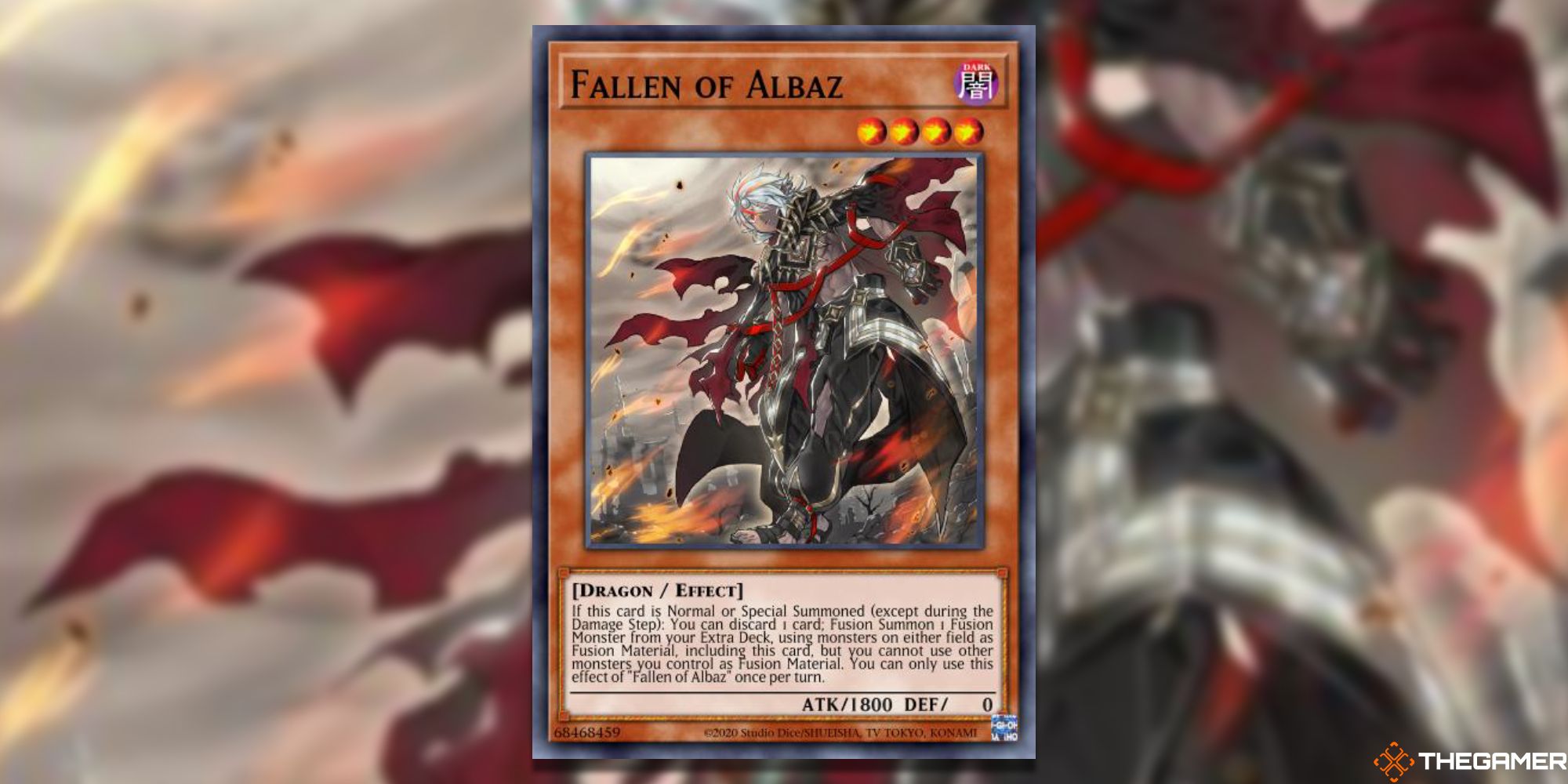 fallen of albaz full card with gaussian blur yugioh tcg