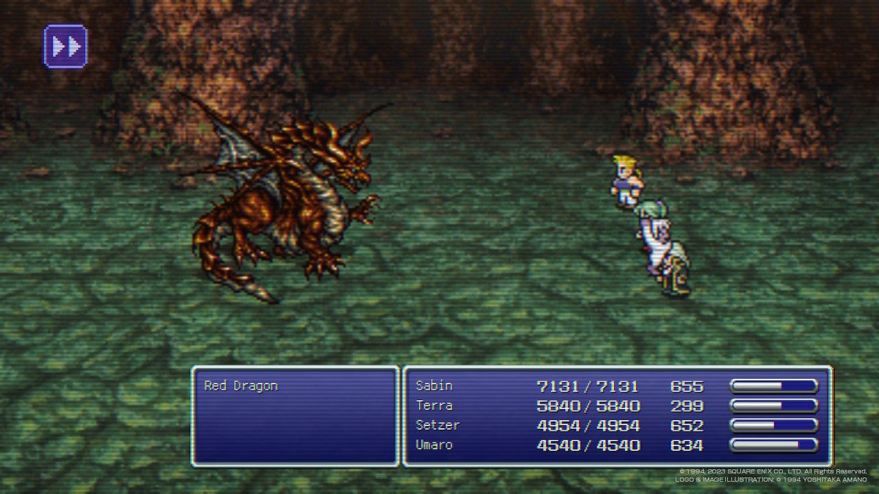 Final Fantasy 6 Pixel Remaster Red Dragon