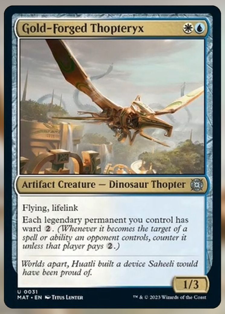 gold-forged thopteryx