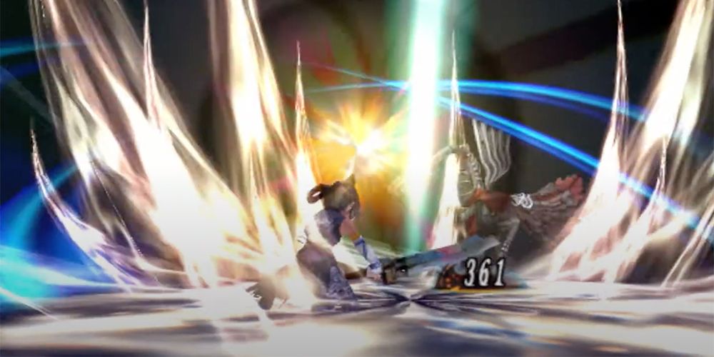 Captain Silver using a great sword in Romancing Saga: Minstrel Song