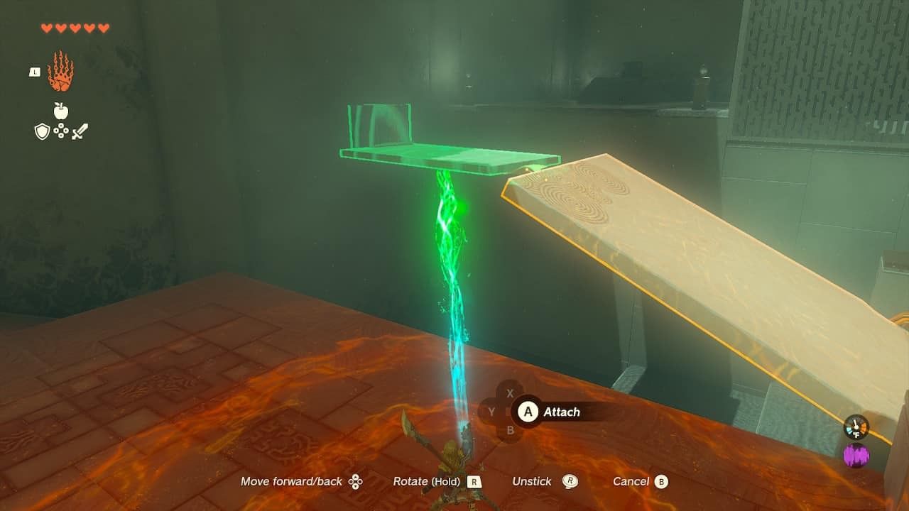 how to attach the counterweight to the last lever in rotsumamu shrine legend of zelda tears of the kingdom
