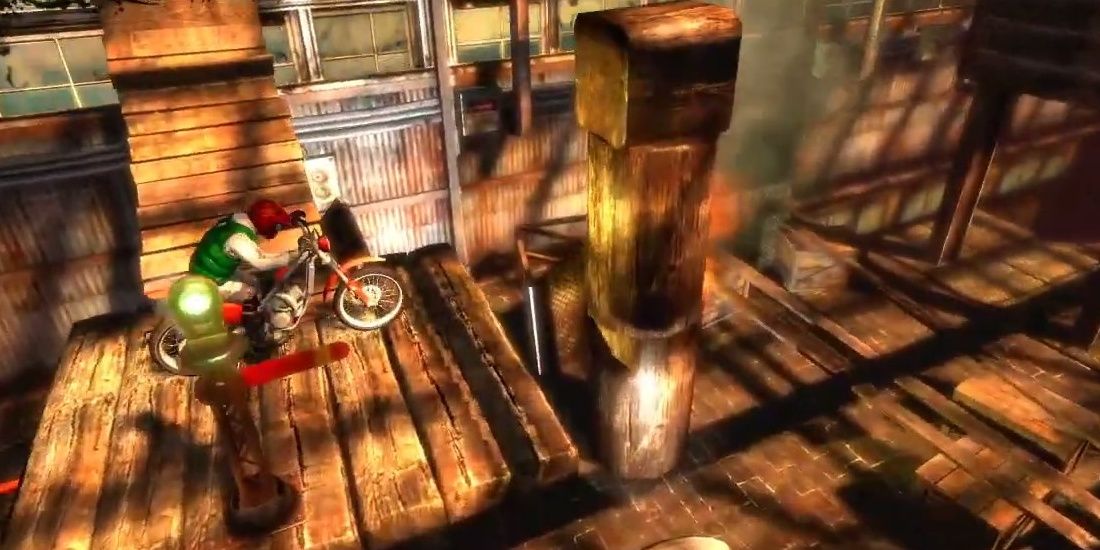 Inferno 2 remake track in Trials Evolution Gold Edition.