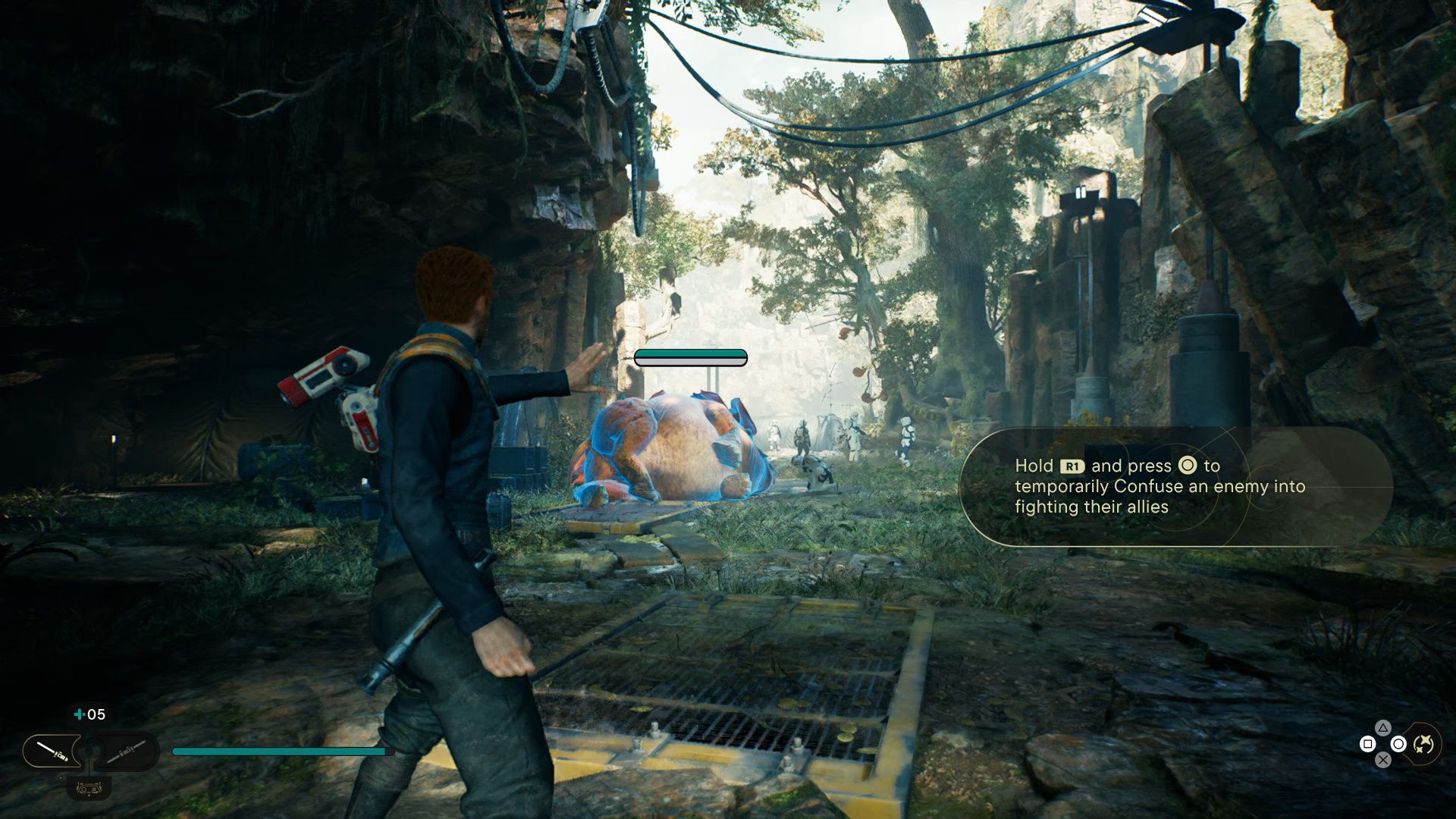 Jedi Survivor, Reach The Forest Array, Confusing the Bilemaw