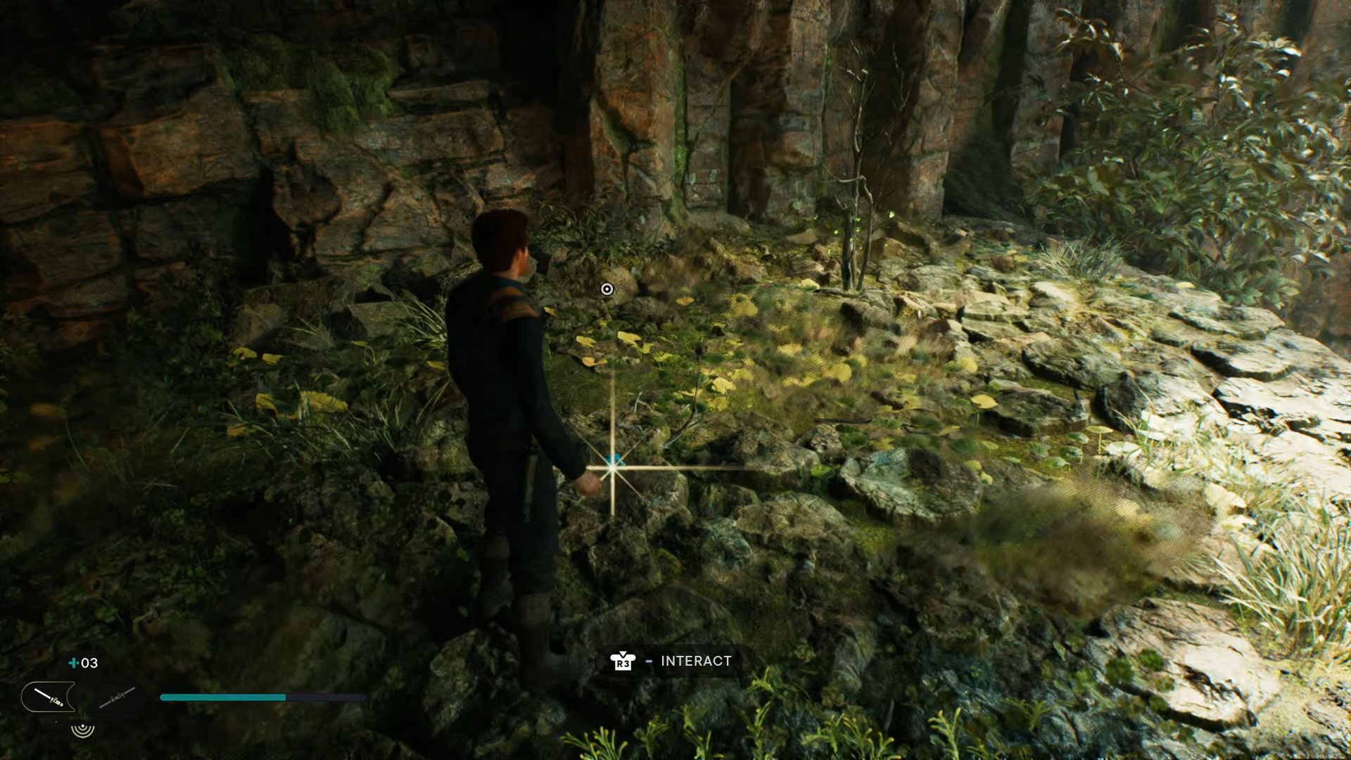 Jedi Survivor, Reach The Forest Array, The Priorite shard found in the section with the stone pillars