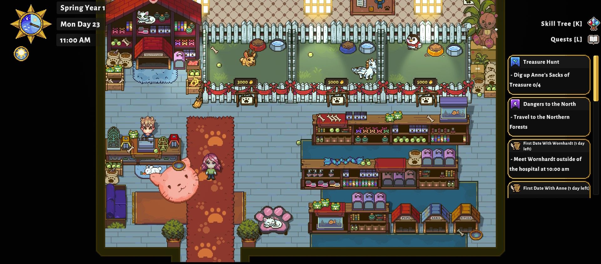 kitty's pet store in sun haven, where players can go to get a pet and supplies