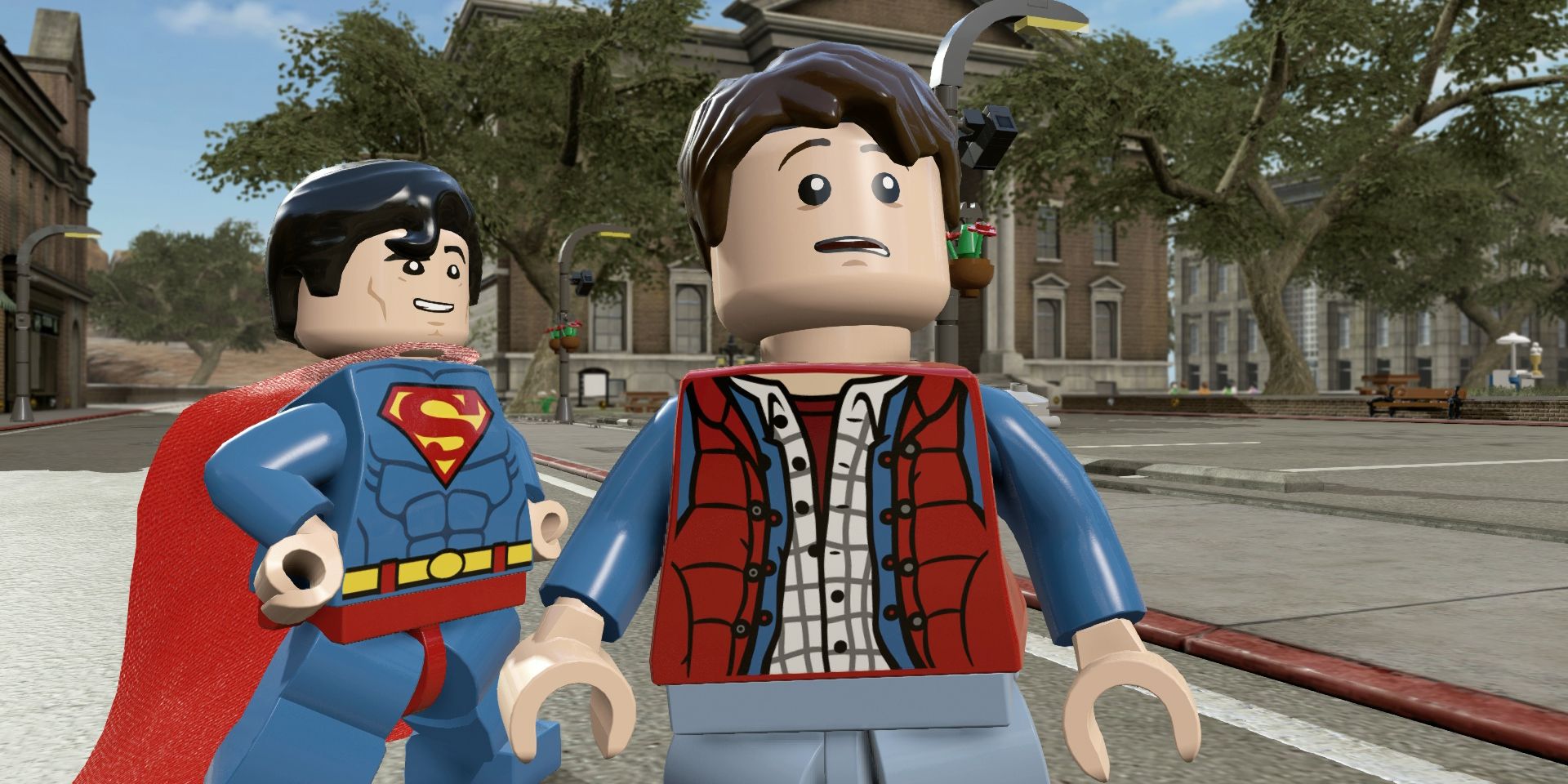 Superman and Marty McFly in Lego Dimensions