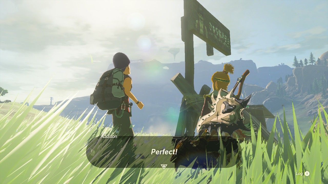 link and addison finishing a sign in tears of the kingdom all addison locations guide